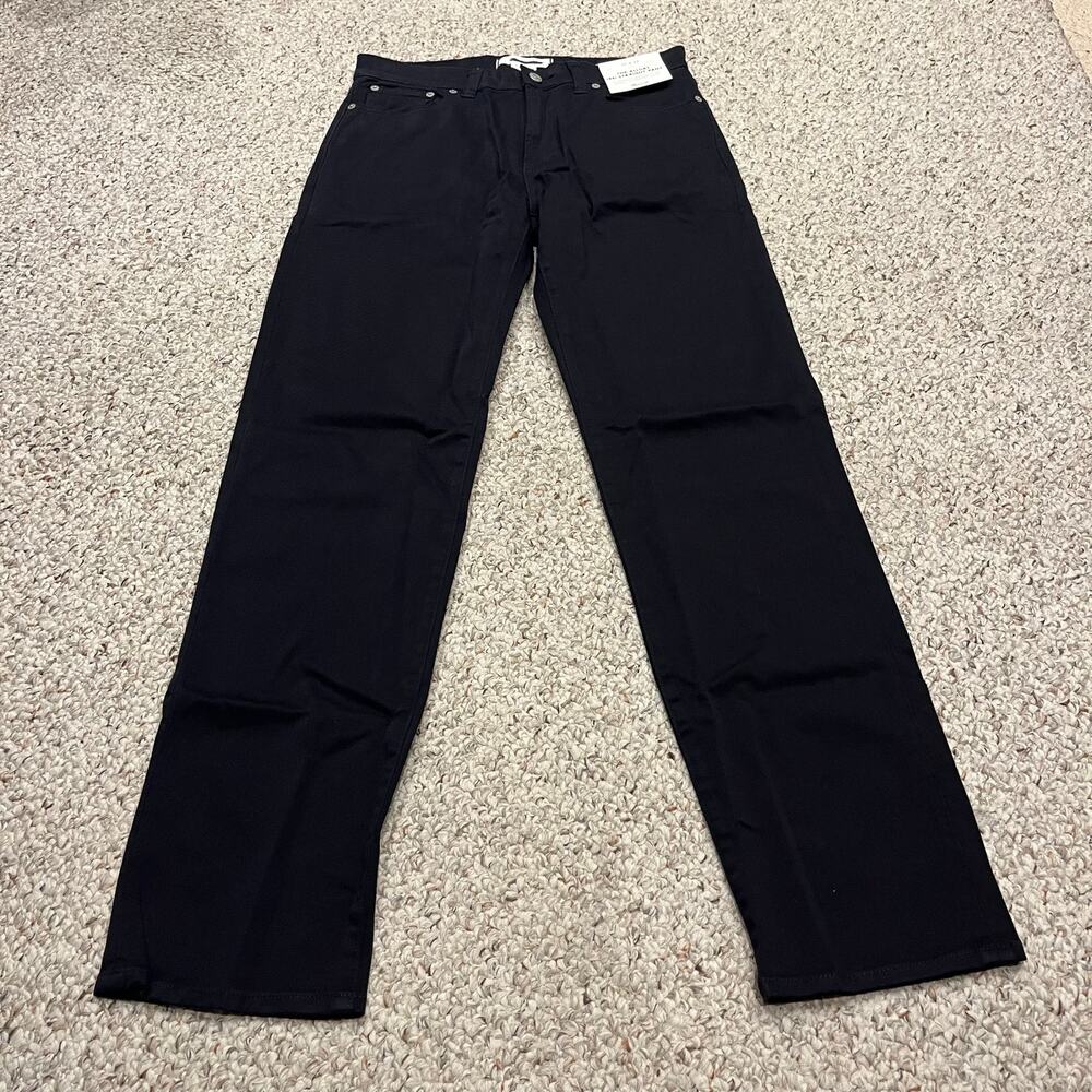 NEW Madewell Allday 1991 Straight Leg Pant 30x32 Black Preppy Normcore Casual